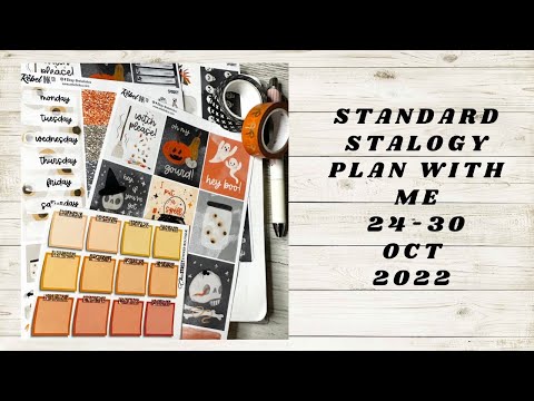 Standard Stalogy || Plan with me || 24-30 October 2022