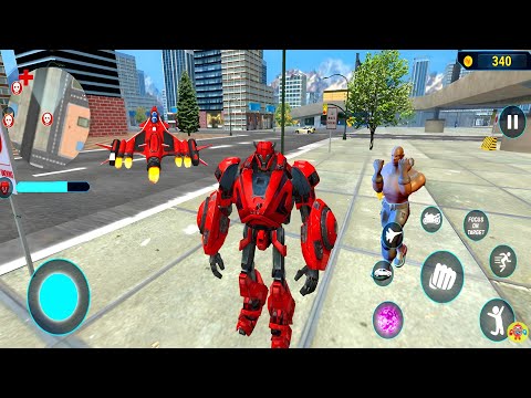 Optimus Prime Multiple Red Transformation Jet Robot Car 2020 - Android Gameplay