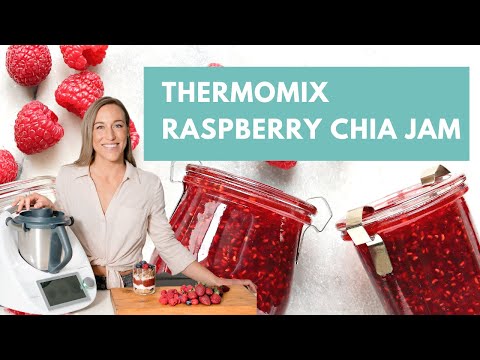 Healthy Thermomix Raspberry Chia Jam Recipe | Refined Sugar-Free