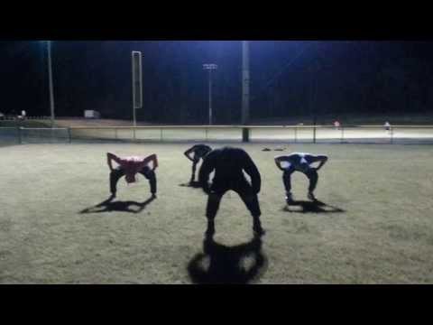 Prancing Elites of Mobile having practice outside in 30 degree weather.... #passion