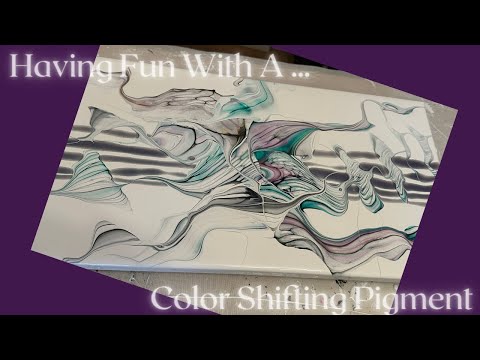 #240 Color Shifting Transfer Bloom | Acrylic Pour Painting | Abstract | Fluid Painting