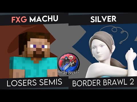 Border Brawl 2 - Silver (Wii Fit Trainer, Pit) Vs. FGX | Machu (ROB, Steve) - Losers Semis - SSBU