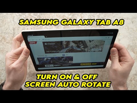 Samsung Galaxy Tab A8 : How to Turn ON & OFF Screen Auto Rotate