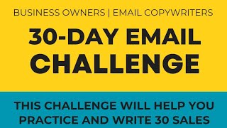 30-Day Email Challenge | Learn how to write daily emails for 30 days