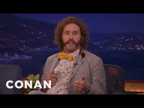 T.J. Miller Can’t Stop Bleeding | CONAN on TBS