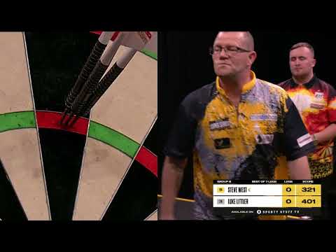STEVE WEST 9-DART LEG IN CHAMPIONS WEEK