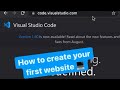 How to create your first website💻 #coding #website #webdev #code #shorts #html