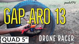 Drone Racer FPV passa por um pneu aro 13 | Runcam 5 | Mamba F405 MK2