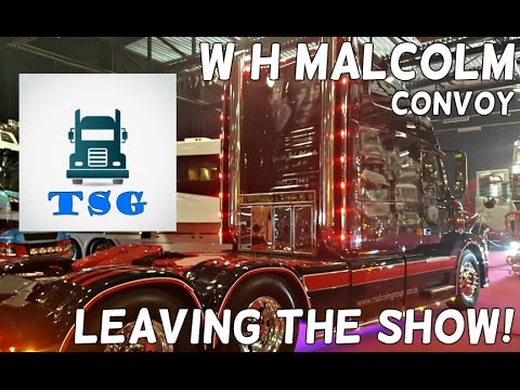Ciney Truck Show 2017 - W H Malcolm Convoy - Leaving The Show