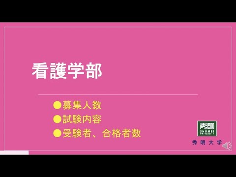 2021年度入試案内 看護学部