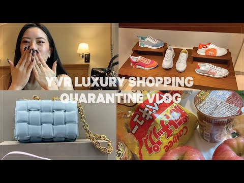 COMPRAS DE LUXO HERMES & FERRAGAMO NO AEROPORTO YVR | VLOG DE QUARENTENA DE HONG KONG - COMIDA E LIBERDADE!!
