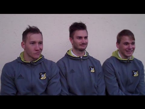 Vorort-Interview beim TSV Moosach: Schuster, Knöcklein und Pohn über de Prato und das Kollektiv.