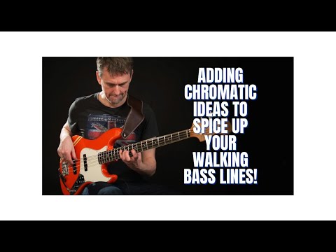 Cool chromatic idea for a walking bass line. Part 1!