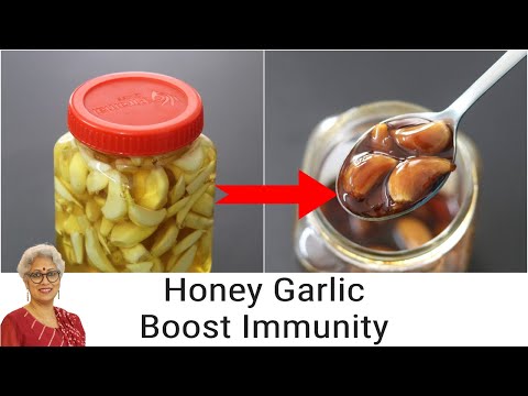 How To Make Fermented Honey Garlic - Natural Home Remedy For Immune Boosting | Skinny Recipes