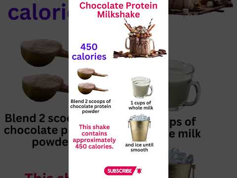450 Calories Chocolate Protein Milkshake for Weight Gain #shorts #viral #health #food