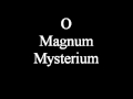 o magnum mysterium