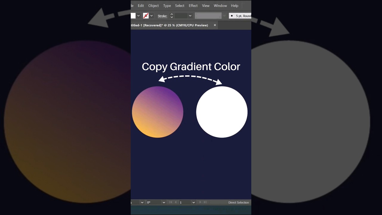 How to Copy Gradient Colors in Adobe Illustrator