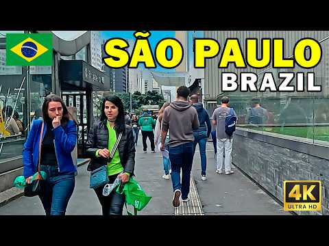 SÃO PAULO Brazil Walk: 4K Walking Tour in the Largest City of Western Hemisphere