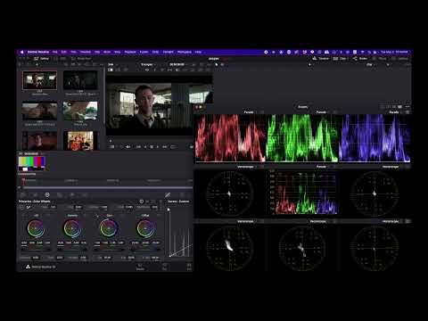 DaVinci Resolve internal scopes setup tutorial