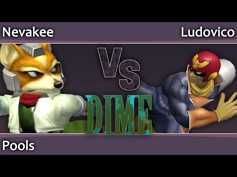 DIME 15 Melee - Nevakee (Fox, Sheik) vs Ludovico (C Falcon) - Pools
