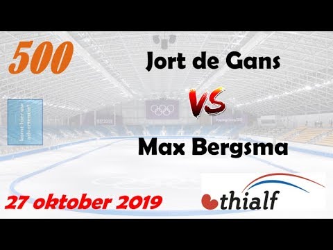 Jort de Gans vs Max Bergsma 500 Thialf 20191027