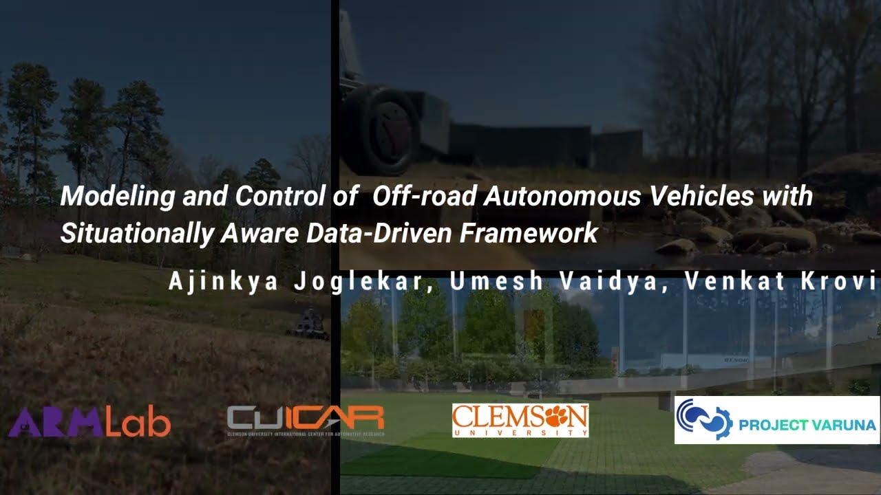 Modeling and Control of Off-road Autonomous Vehicles with Situationally Aware Data-Driven Framework