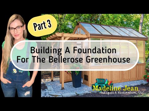 Building A Foundation for the Bellerose Greenhouse by Backyard Discovery - PART 3
