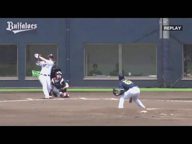 【ファーム】バファローズ・T-岡田 逆方向へ先制の2ランホームラン!! 2019/5/25 B-S(ファーム)