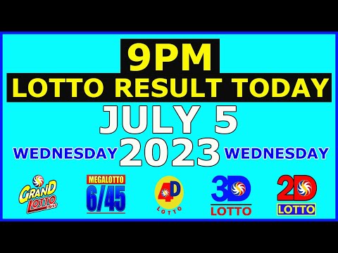 9pm Lotto Result Today July 5 2023 (Wednesday)