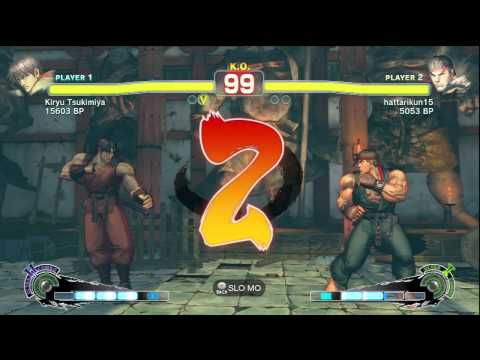 SSF4: Kryu Tsukimiya (Guy) VS hattarikun (Ryu)