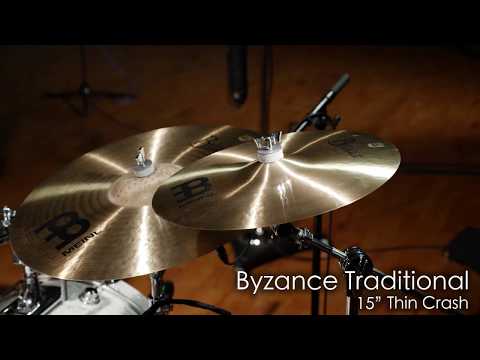 Meinl B15TC 15" Byzance Traditional Thin Crash Cymbal w/ Video Demo image 7