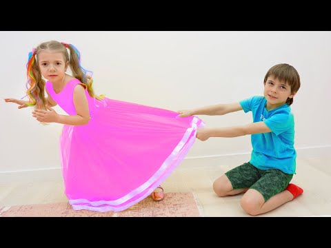 The Big Brother Bogdan Helps the Little Sister Anabella | Video for Kids