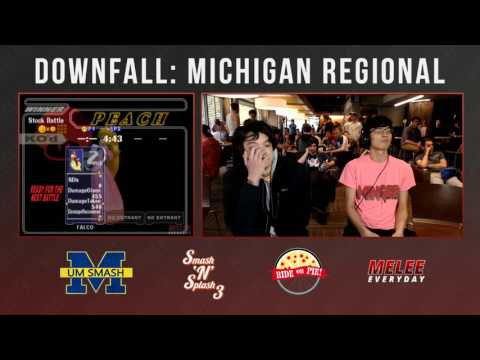 Downfall - Jamrun (Peach) vs. Mingee (Falco) - SSBM - Pools, Top 32 Winners Qualifier