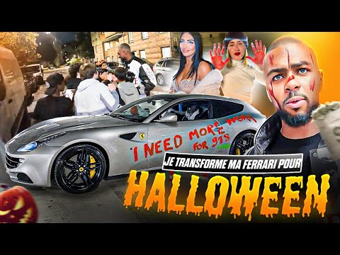 I'M TRANSFORMING MY FERRARI FOR HALLOWEEN! 🎃🎃