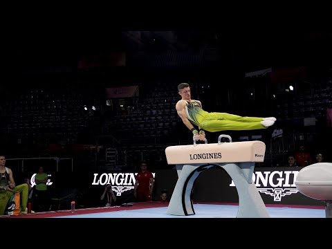 Rhys McClenaghan (IRL) PH - 2019 Worlds Stuttgart - Podium Training