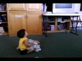 What A Good Boy Watching Veggie Tales