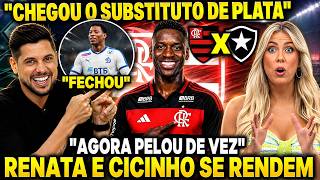 JOGO ABERTO FLAMENGO! CICINHO E RENATA FAN RASGARAM ELOGIOS "LUIZ HENRIQUE É MENGÃO ?" FLA X BOT