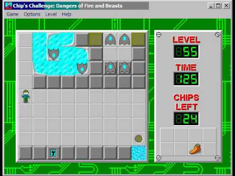 CCLP2 level 55 solution - 77 seconds