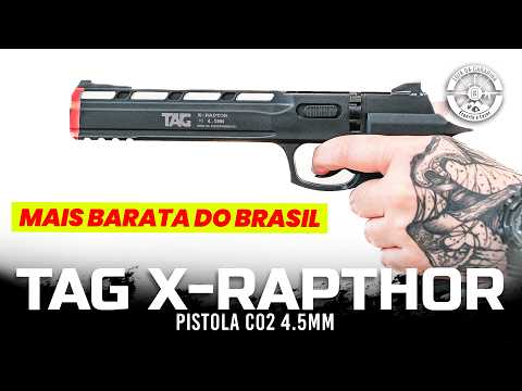 Pistola CO2 TAG X-Rapthor 4.5mm A Mais Barata do Mercado