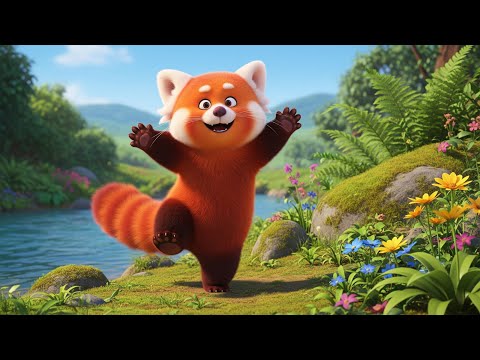 Mainile sus cu Panda Rosu - Cantecel pentru copii