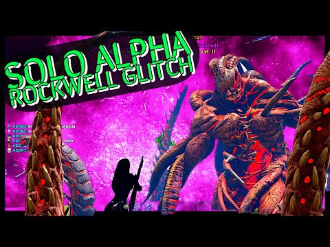 SOLO Alpha Rockwell Glitch Guide | How to easily beat alpha rockwell in Ark on foot