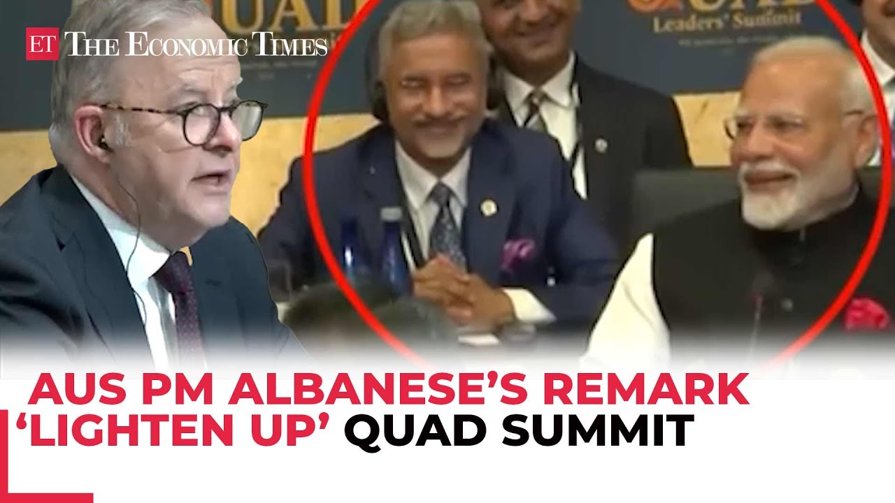 PM Modi, Jaishankar couldn't hold back smiles as Aus PM Albanese’s remark ‘lightens up’ QUAD Summit
