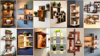 Top Beautiful Wooden Floating Wall Shelf Designs 2026 || DIY Wooden Wall Mounted Shelves Ideas 