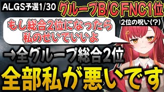 【ALGS予選】FNC応援隊のはずが、2位の呪いが発動してしまい謝罪する猫汰つな【猫汰つな/ぶいすぽ/切り抜き】