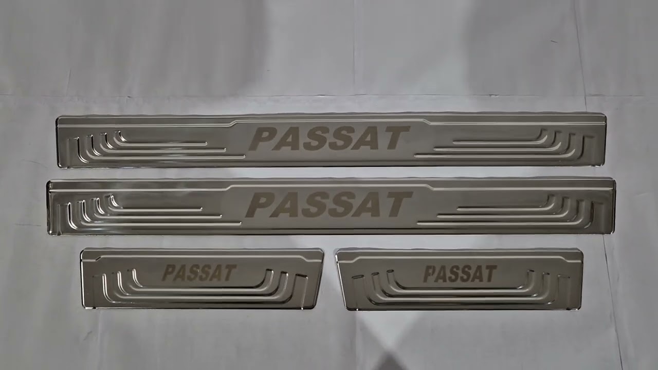 Накладки на пороги V-2 (4 шт., нержавейка) Video 1