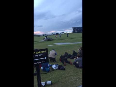 Tom Watson saying goodbye to The Open