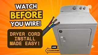 Dryer Cord Installation for Beginners (Don’t Skip This Step!)