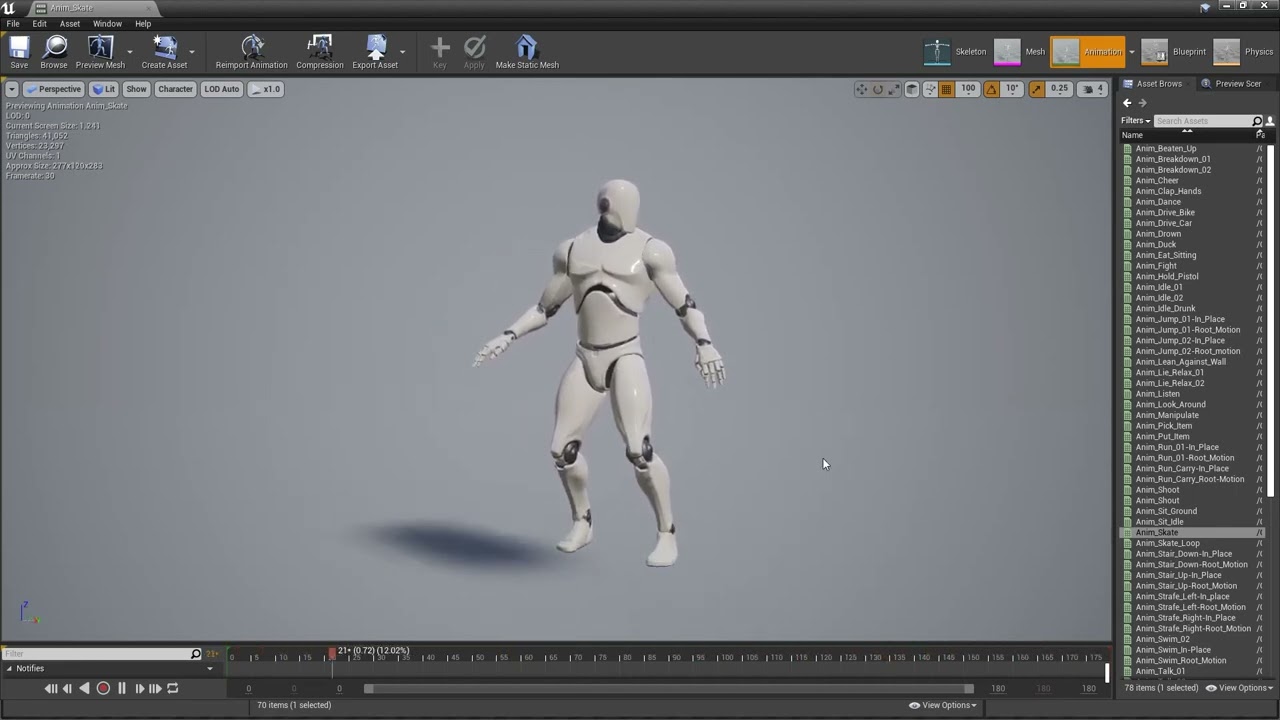 50 Male Animations 3D Model