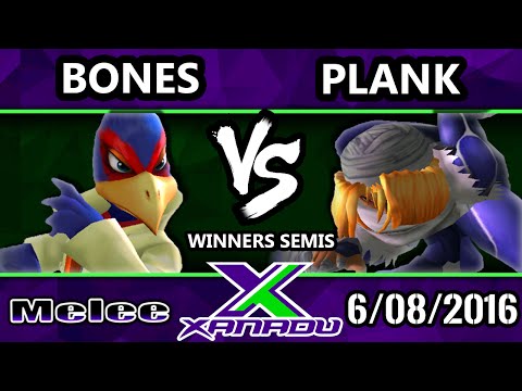 S@X 160 - Bones (Falco) Vs. Plank (Shiek) SSBM Winners Semis - Smash Melee
