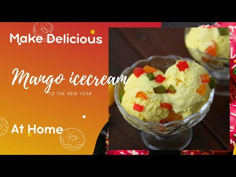 Easy & Delicious Mango icecream at home #easyrecipe #icecream #mangoicecream